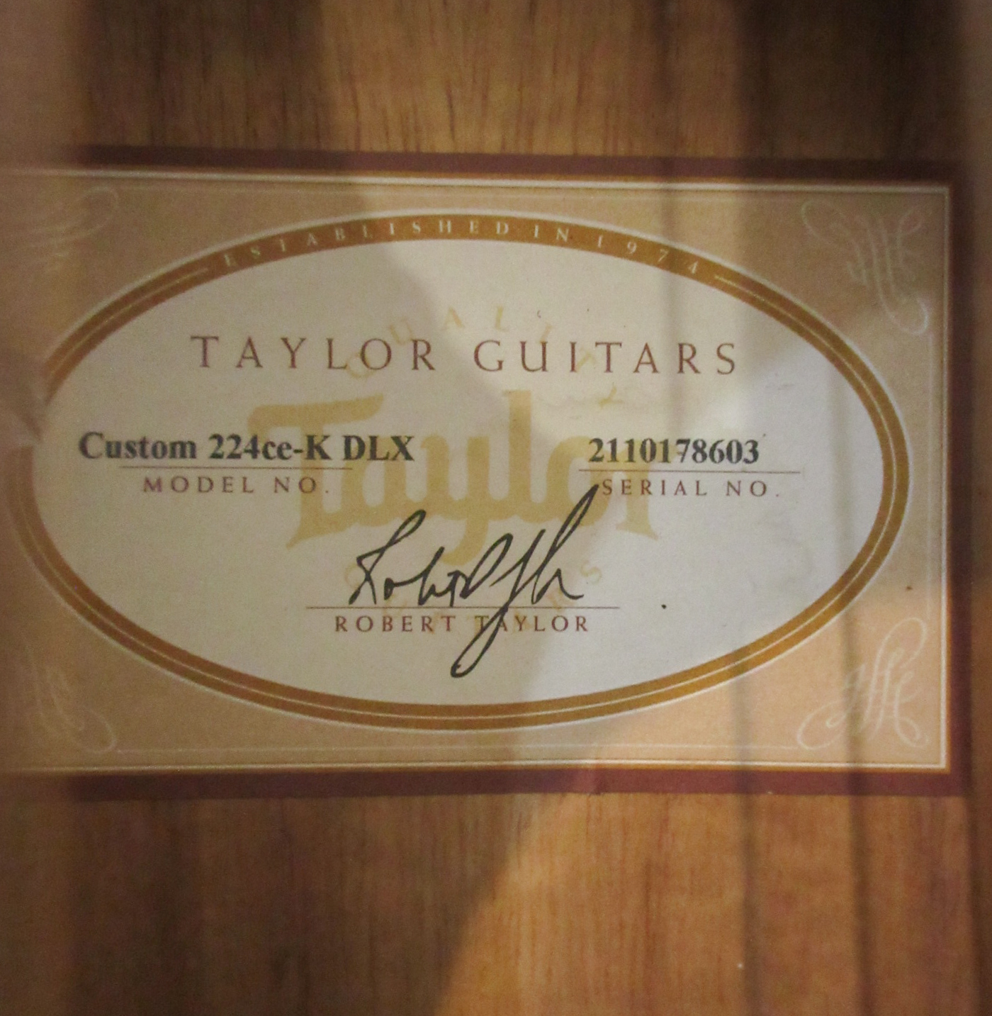 Taylor Custom-224ce-K DLX 2018 - Image 16