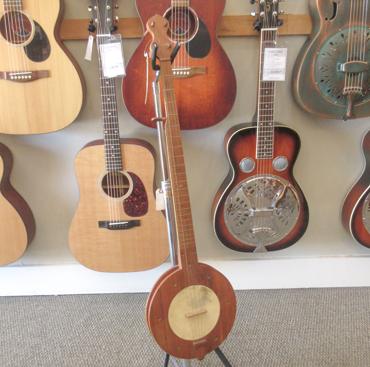 Stanley Hicks/David Love Fretted Folk Banjo 1980 - Image 2