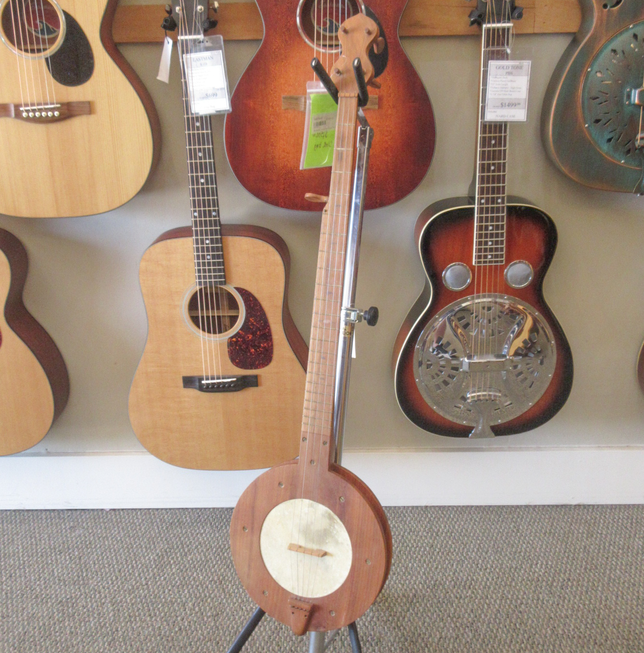 Stanley Hicks/David Love Fretted Folk Banjo 1980 - Image 3