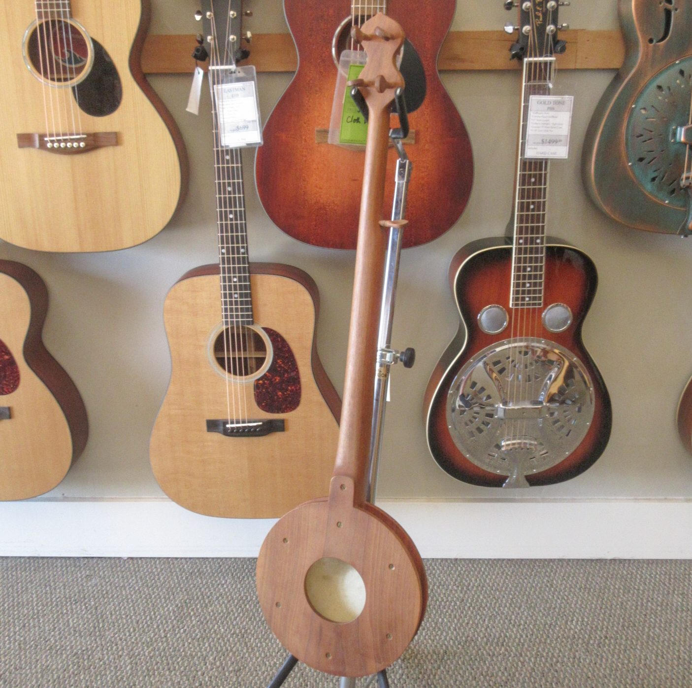 Stanley Hicks/David Love Fretted Folk Banjo 1980 - Image 9