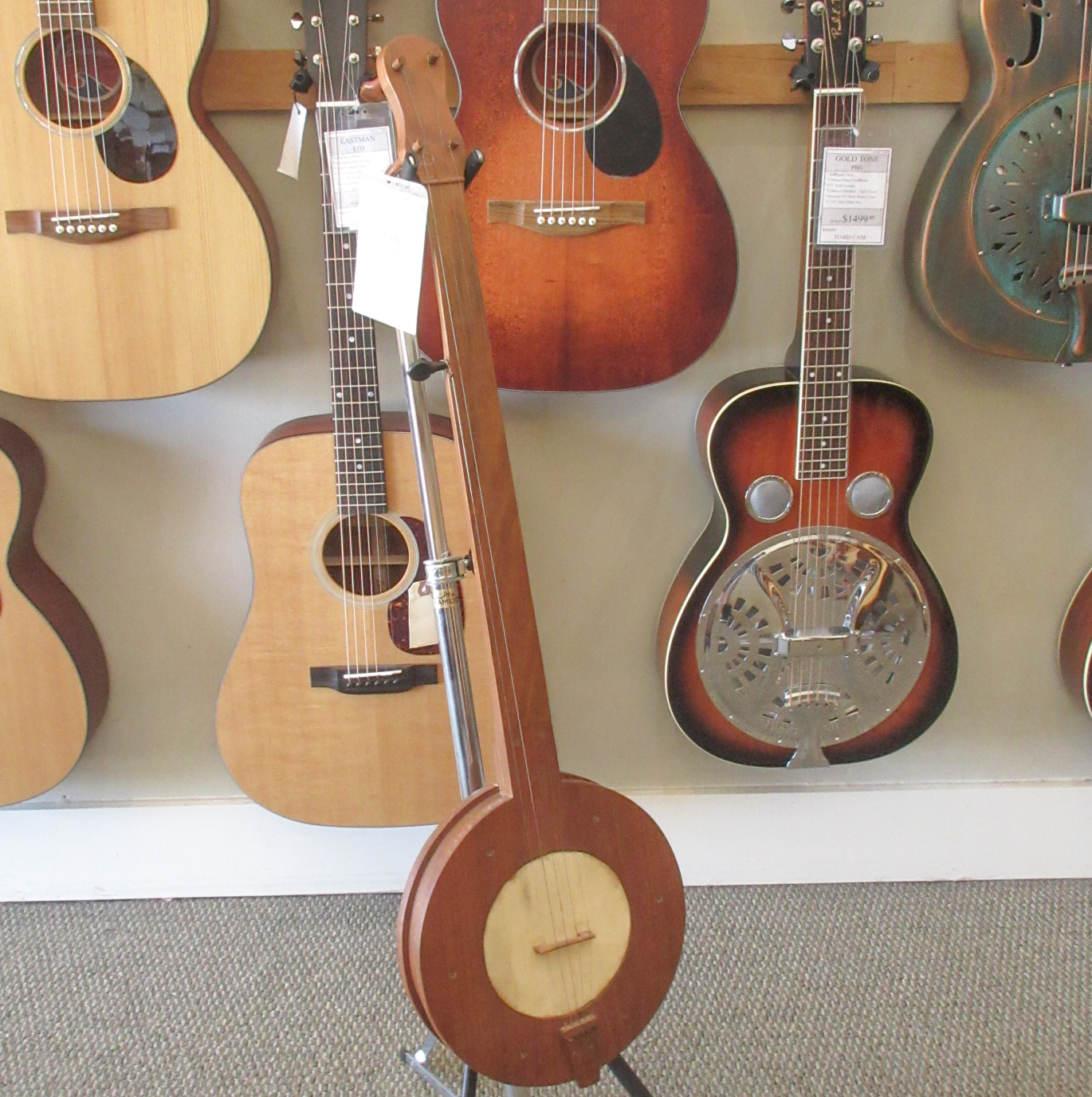 Stanley Hicks Fretless Folk Banjo 1974 - Image 2