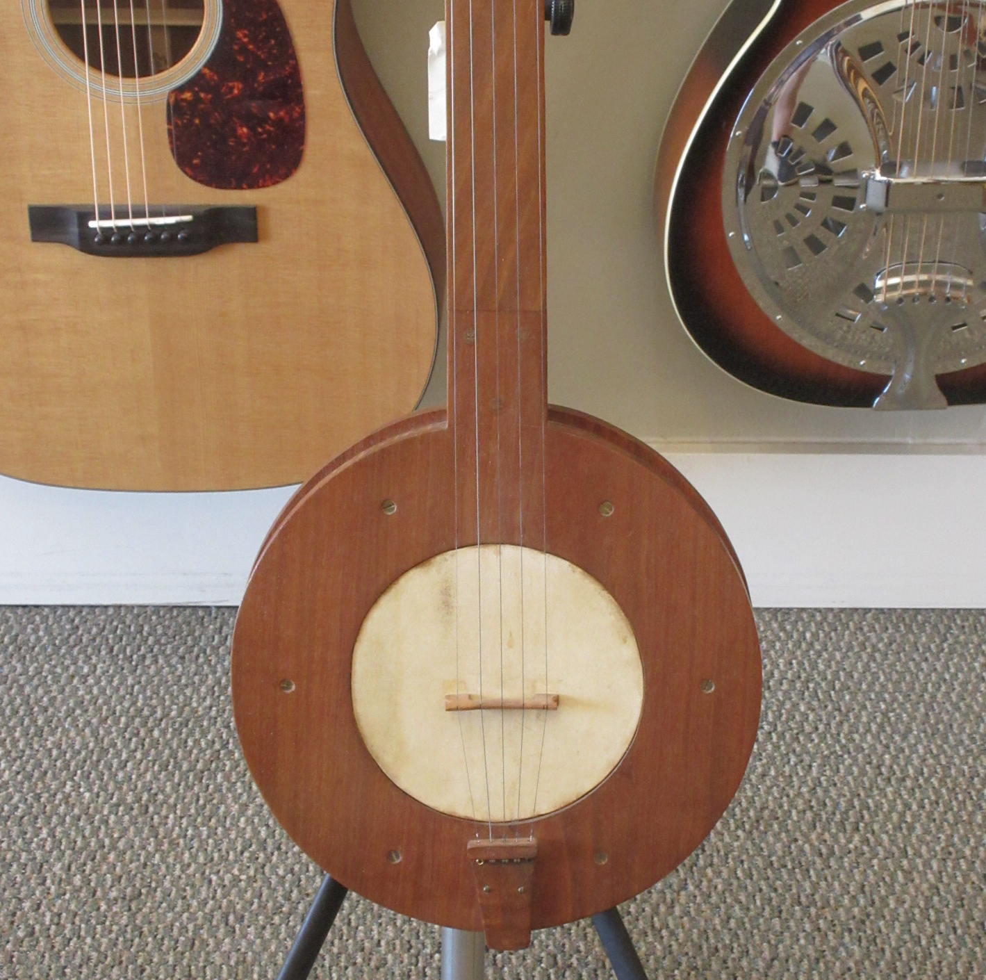 Stanley Hicks Fretless Folk Banjo 1974 - Image 5