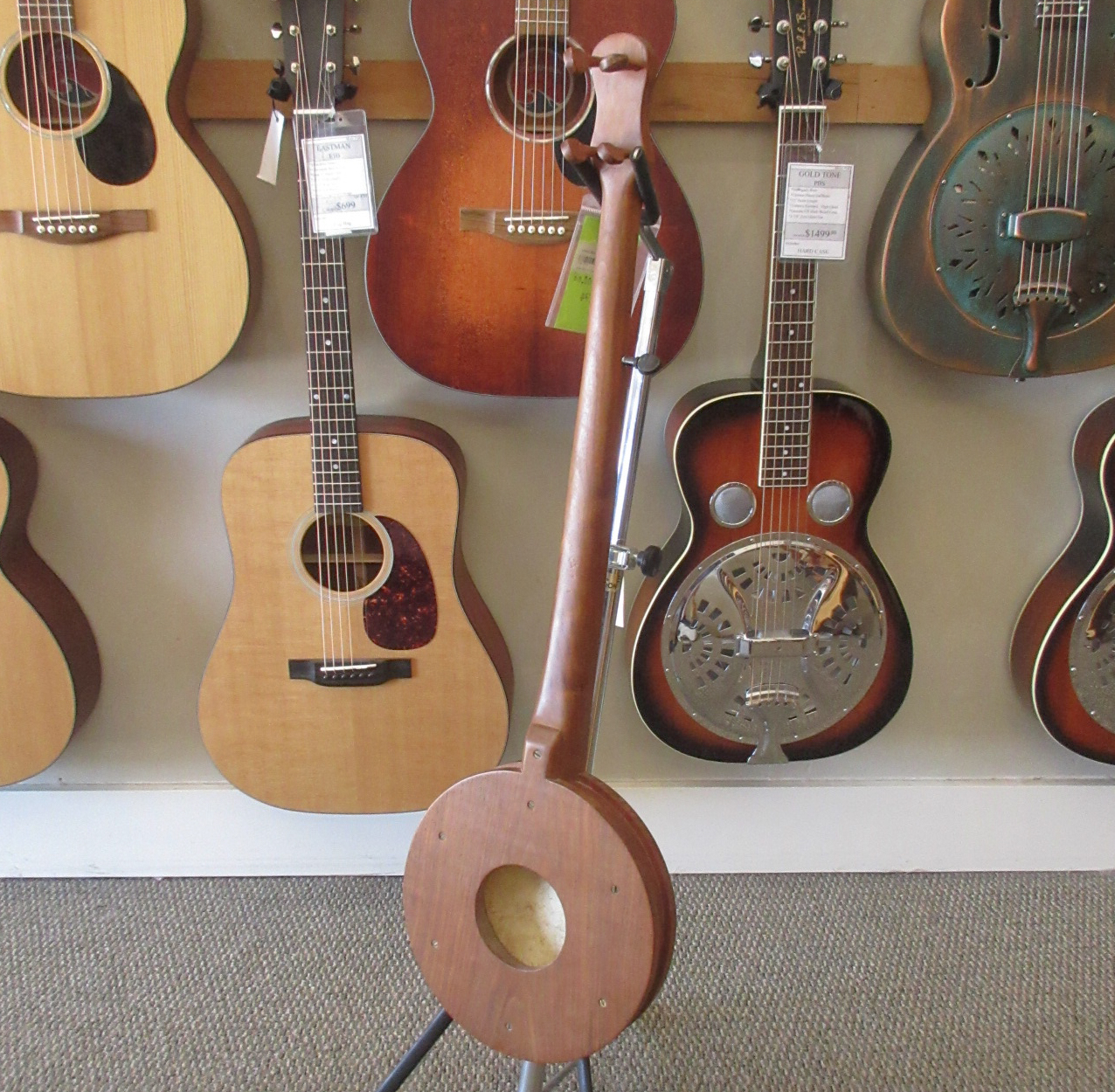Stanley Hicks Fretless Folk Banjo 1974 - Image 9