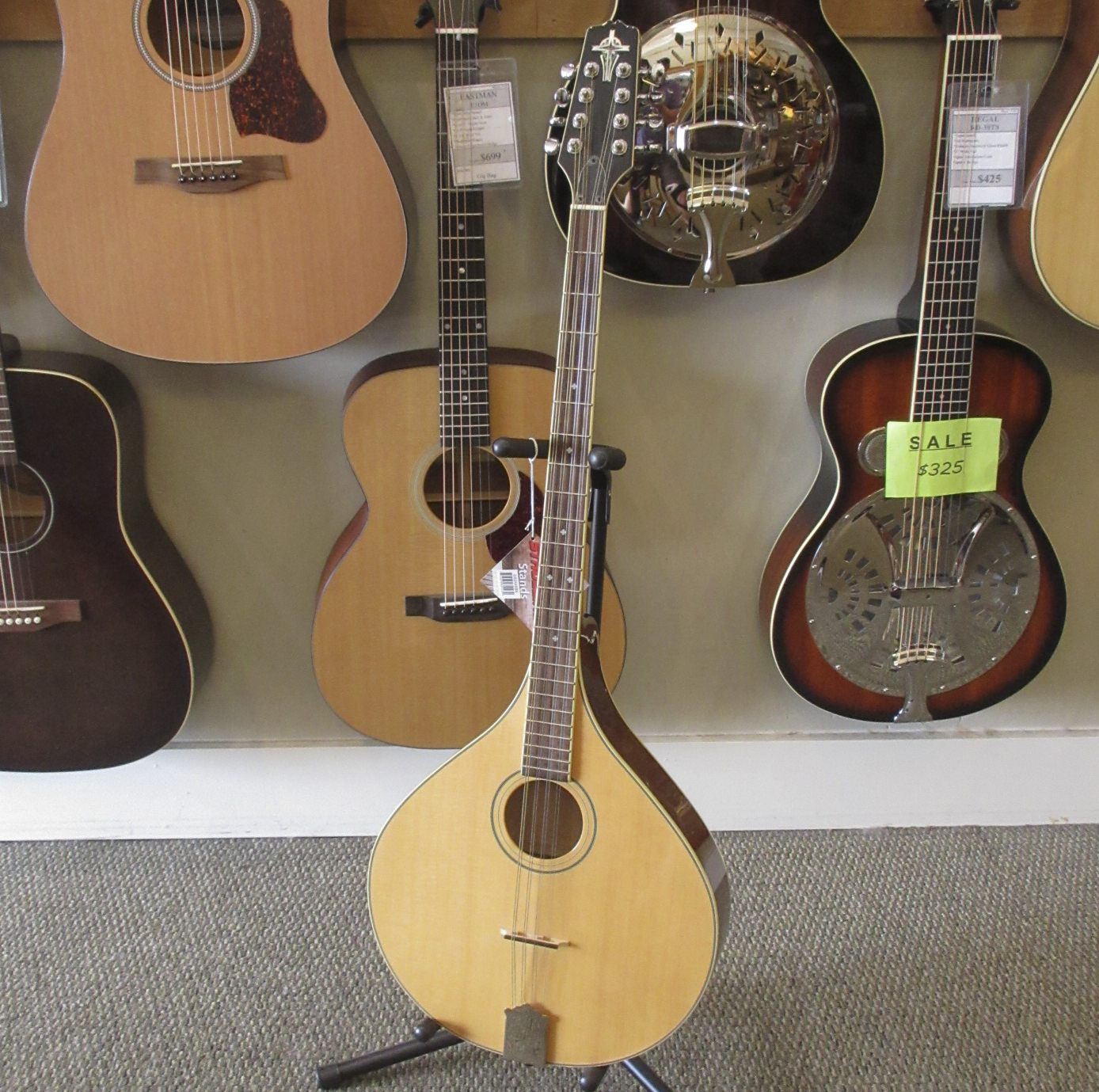 Trinity College TM-375 Standard Irish Bouzouki - Natural Top - Image 3