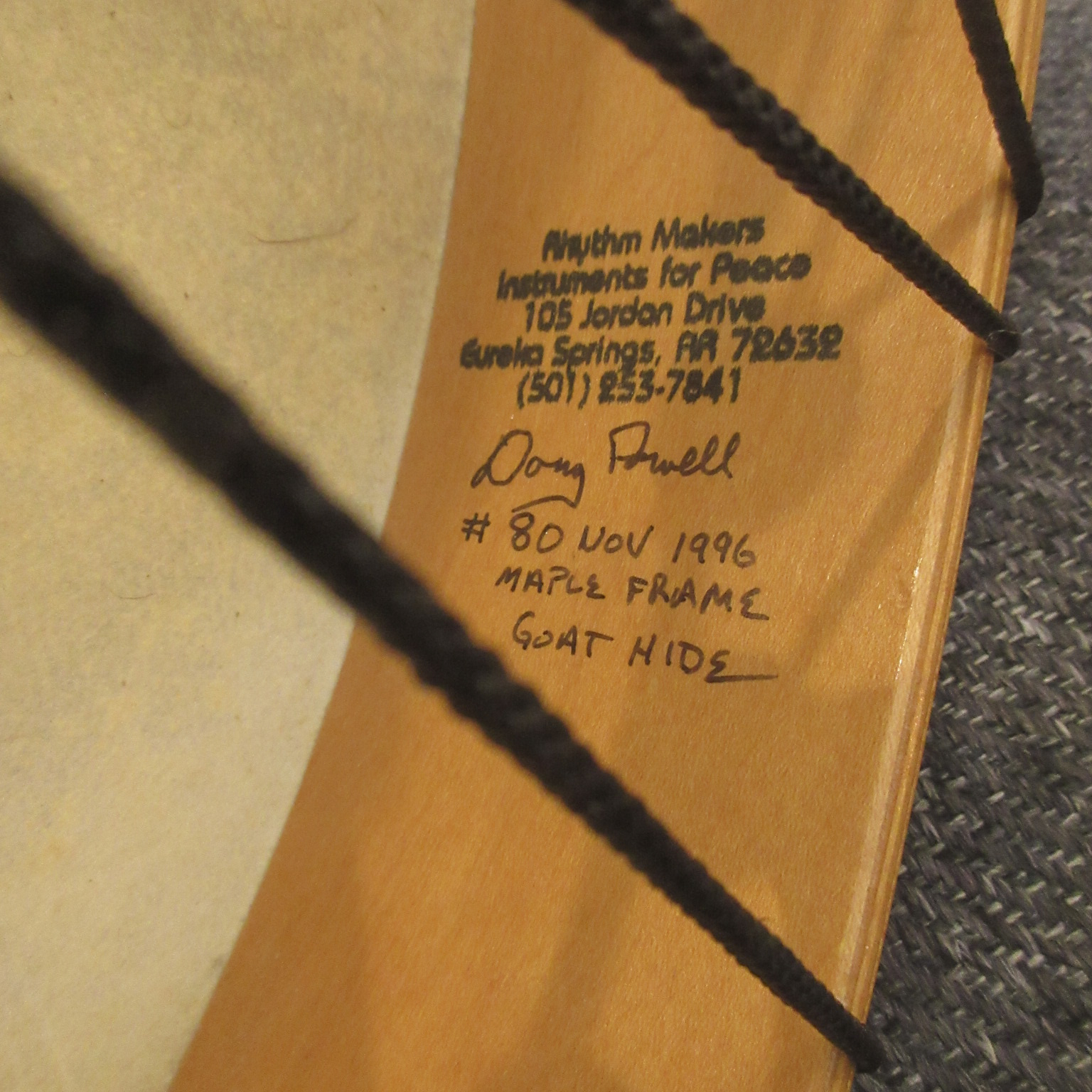 Rhythm Makers - Instruments for Peace - Frame Drum 1996 - Image 5