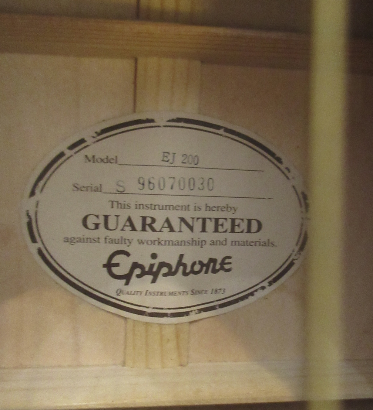 Epiphone EJ200 1996 - Image 13